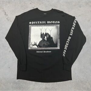 Spectral Wound Infernal Decadence Band Long Sleeve T Shirt Medium Black Metal